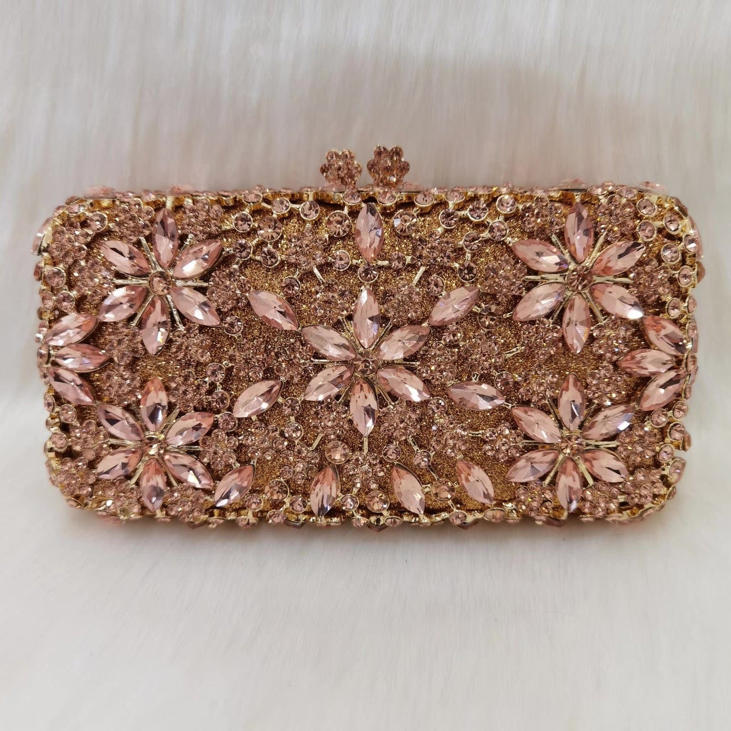 2023 New Design Women Cluth Ladies Crystal Evening Bags Two Side Bag Wedding Clutch Purse for Party