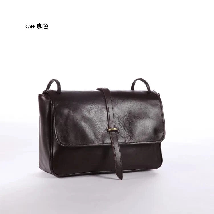 2023 New Leather Women's Underarm Bag Large Capacity Underarm Bag Vintage Handmade Leather Crossbody Bag Genuine Cowhide Leather