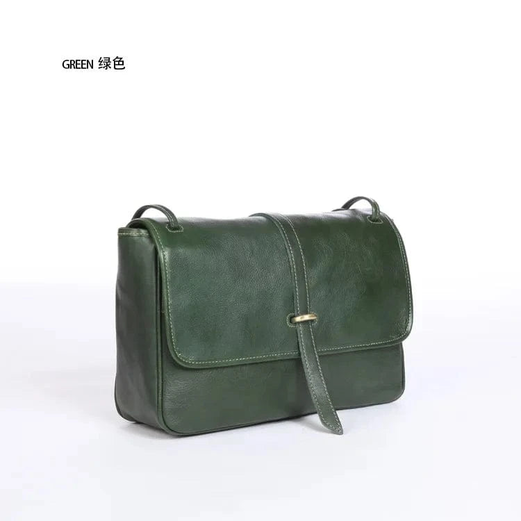 2023 New Leather Women's Underarm Bag Large Capacity Underarm Bag Vintage Handmade Leather Crossbody Bag Genuine Cowhide Leather