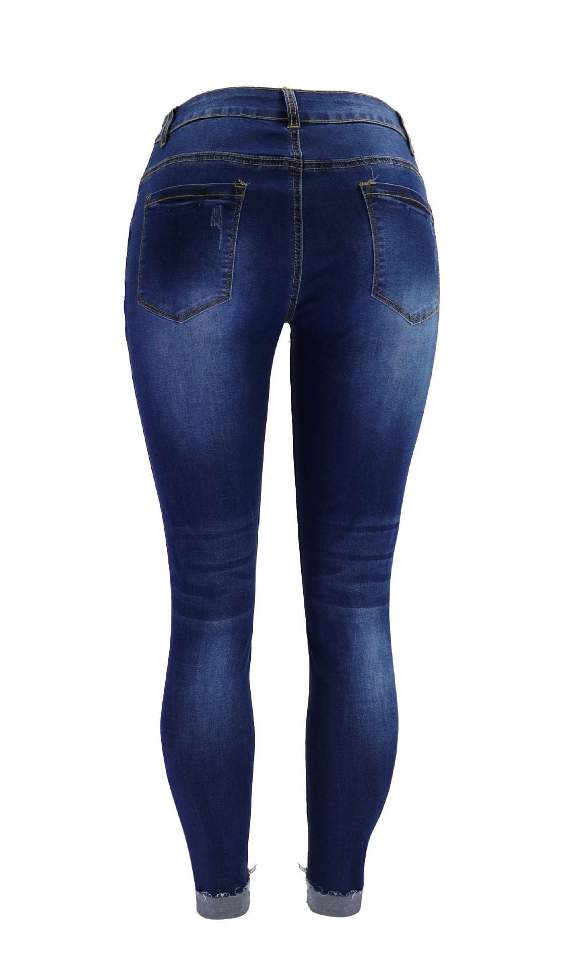 2023 New Spring Women Jeans Pants Thermal Denim Jeggings Slim Fit Mid Rise Butt Lifter Stretch Wholesale Women Pencil Jeans