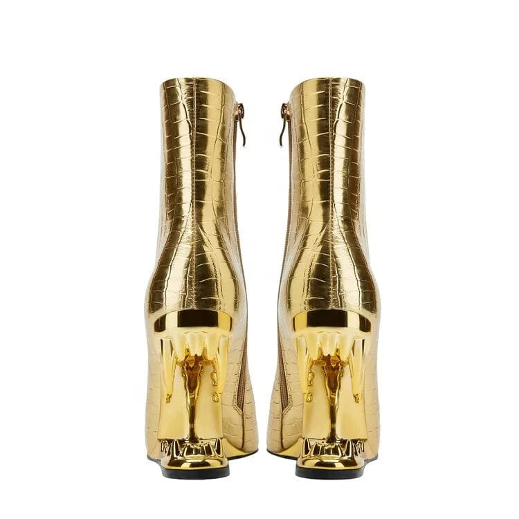 2023 new style Luxury Fashion Custom Women Winter Pointed Toe Elastic Boots Sexy High Heel Ankle Boots