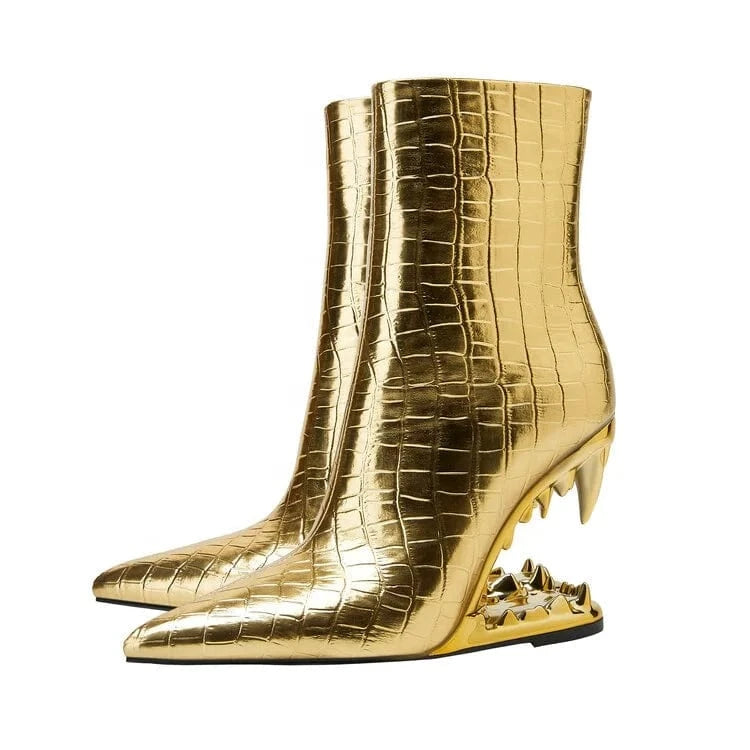 2023 new style Luxury Fashion Custom Women Winter Pointed Toe Elastic Boots Sexy High Heel Ankle Boots