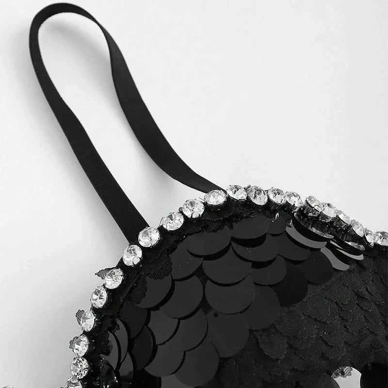 2023 Women Sexy Outwear Night Club Corset Top Rhinestone Crop Tops Bustier Bustier Spaghetti Strap Performance Clothing