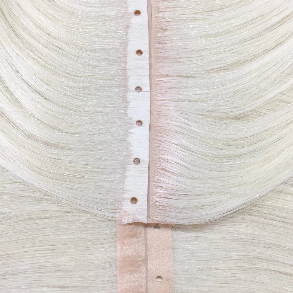 2024 New Trend Double Drawn Pu Seamless Weft Tape Skin Weft Hair Extensions Butterfly Holes Weft Hair