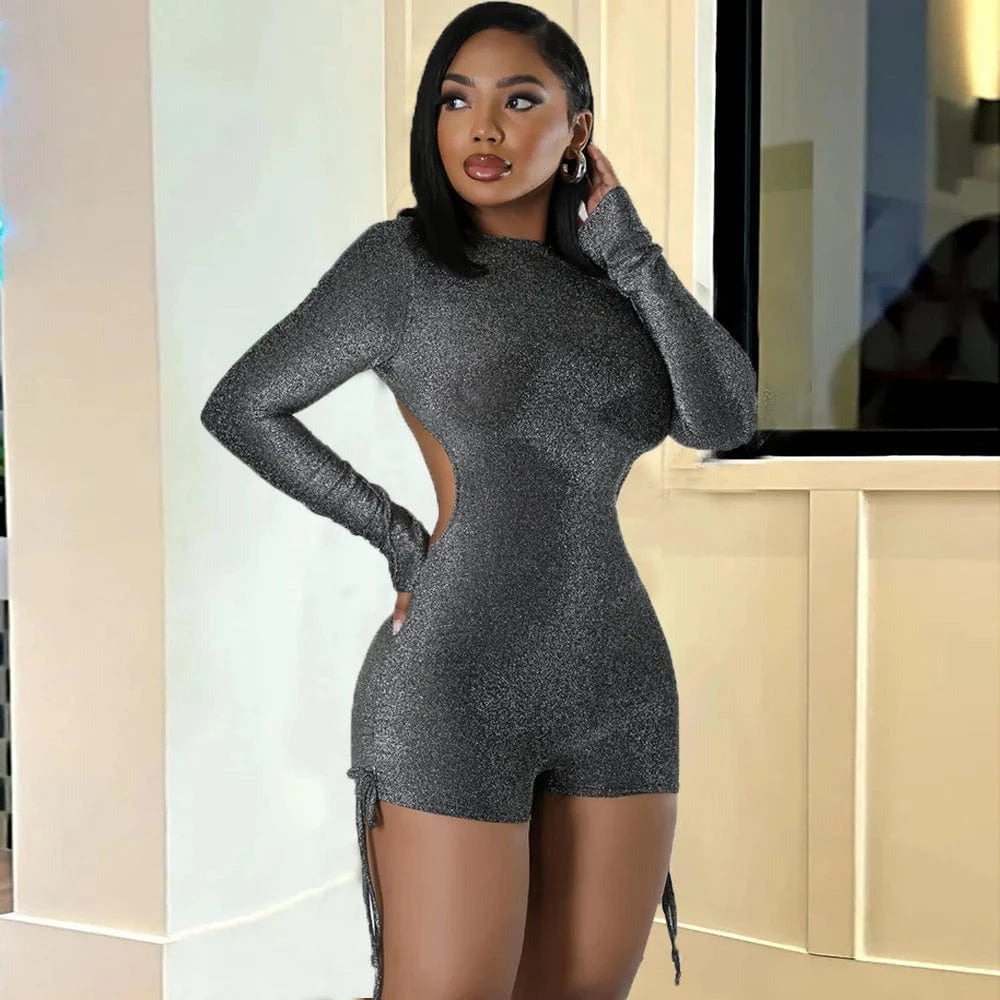 2024 spring women's clothing jumpsuit sexy women rompers sexy club backless