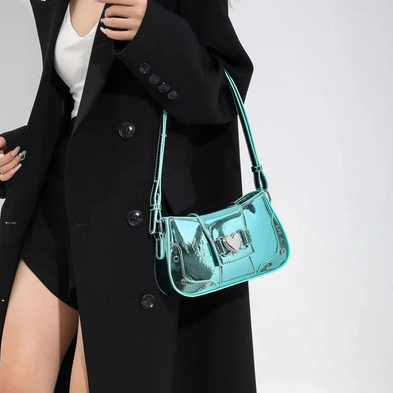 2024 Trendy Leather Shoulder Bag Heart Shape Ornament Stylish Luxury Handbags for Women Wholesale