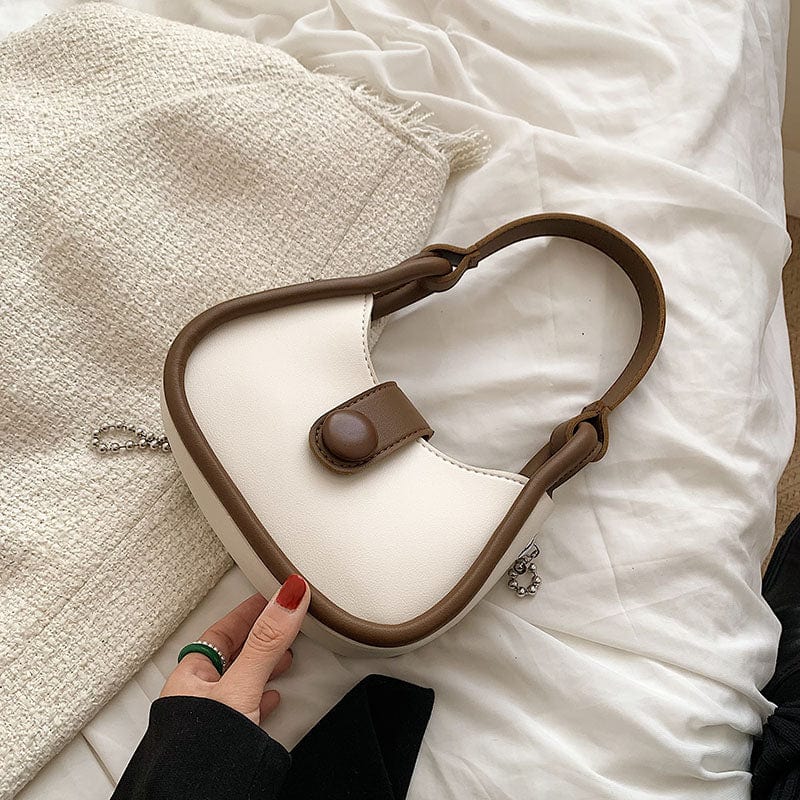 20cm*10cm*14cm / Beige New fashion handbag 2022 young ladies leather fashion design chain purse women handbags
