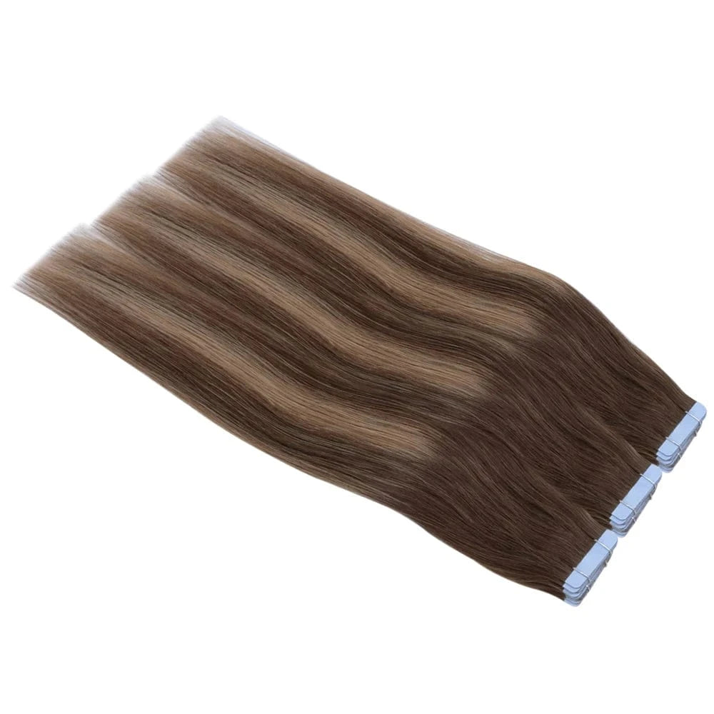 20inch Real Human cuticle vrigin remy hair tape human hair extensions for beautiful ladies