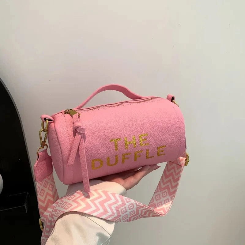 21x11x11cm / 3636 Pink Female Cylinder Trend New Brand Purses and Handbags Designer Luxury Barrel Shaped Crossbody Bags for Women Boston Shoulder Bags