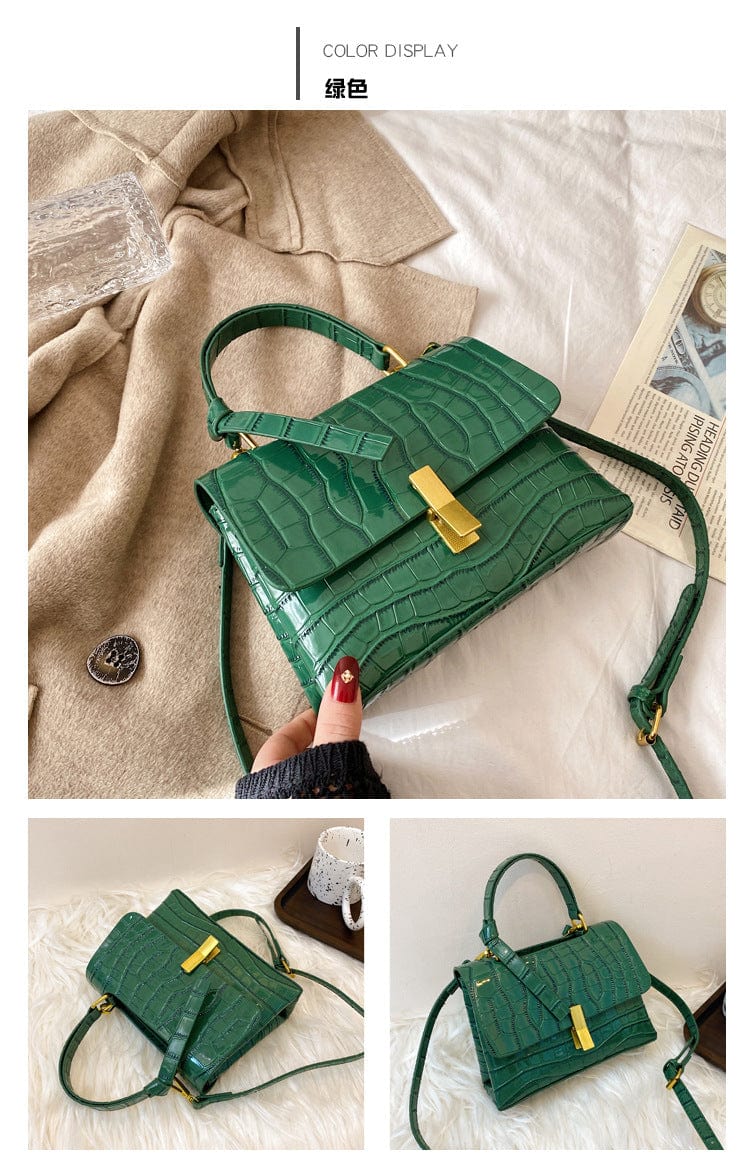 21x15x7.5cm / Golden Luxury Women Hand Bags Patent Leather Handbags Ladies Small Shoulder Crossbody Purses and Handbags for Women Bags