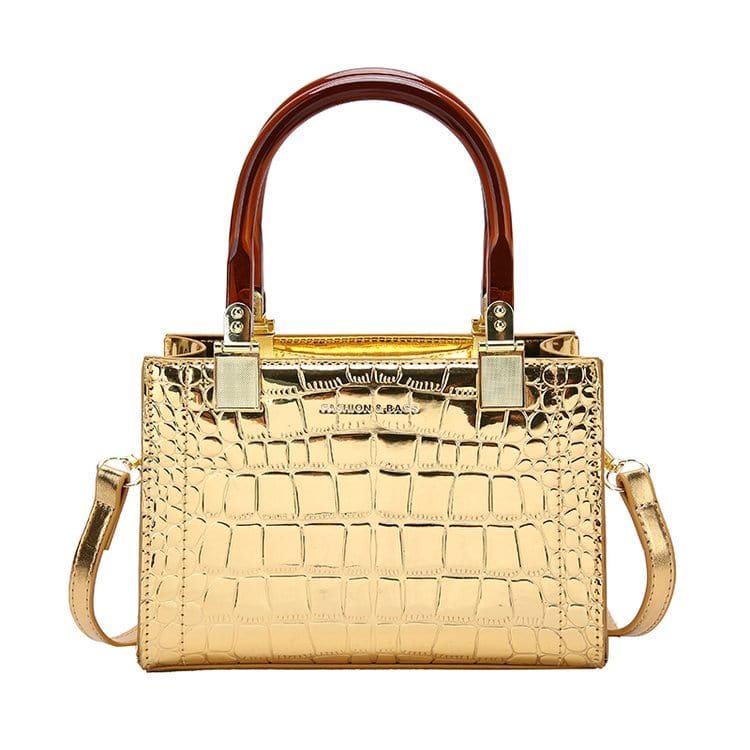 21x15x8cm / Golden Wholesale 2022 Stone PU Drop shipping Ladies Top Handle Bags Cross Shoulder Small Jelly Stock Purses Women Low MOQ Bags Handbags