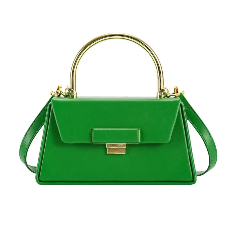 21x7x11cm / 9086 Green Women Crossbody Bags 2023 High Quality Clutch Female Purses Ladies Shoulder Messenger Bag New Fashion Metal Handle Handbags