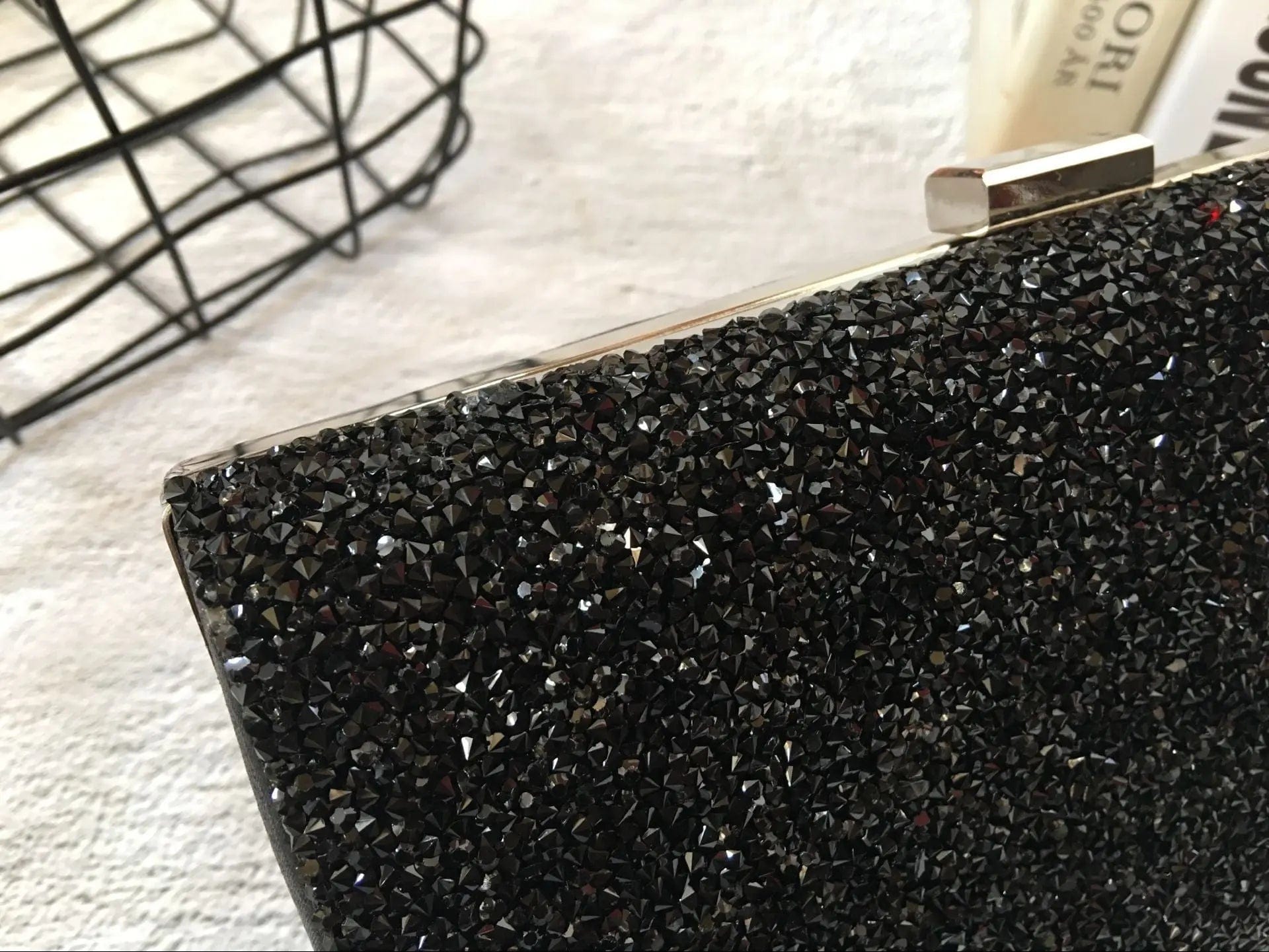 22*5*12cm / black 2022 European And American Fashion Full Diamond Crystal Evening Dress Ladies Banquet Dinner Clutch Bag Purse