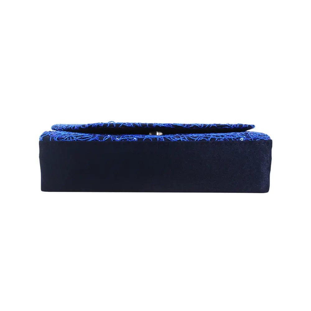 22*6*13cm / Blue Hot Selling Trendy Fashion Sequined Dinner Party Bag Flash Material Ladies Clutch Chain Evening Bag For Woman
