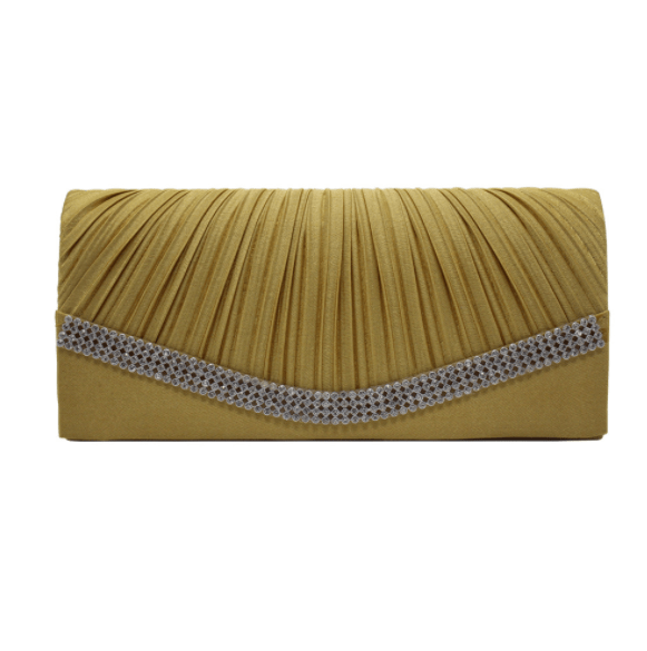 22*7*11cm / #1 Wholesale wrinkle feature rhinestone inlays party messenger bag clutch women shoulder bag evening bags for ladies