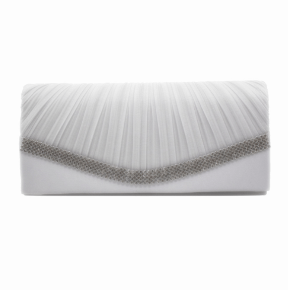 22*7*11cm / #7 Wholesale wrinkle feature rhinestone inlays party messenger bag clutch women shoulder bag evening bags for ladies