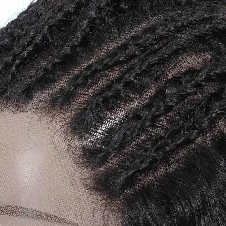 22 Inch 180% Density Indian Remy Hair Virgin Kinky Straight Human Hair 360 Lace Frontal Wig Extension For Black Women