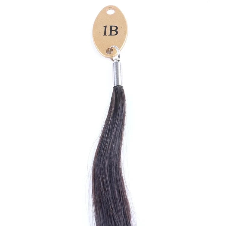 22 Inches / 1B# Xuchang Hair 22 inches 100 g/piece double drawn multi colors European hair pony tail clip on with 100% Human Hair Extensions