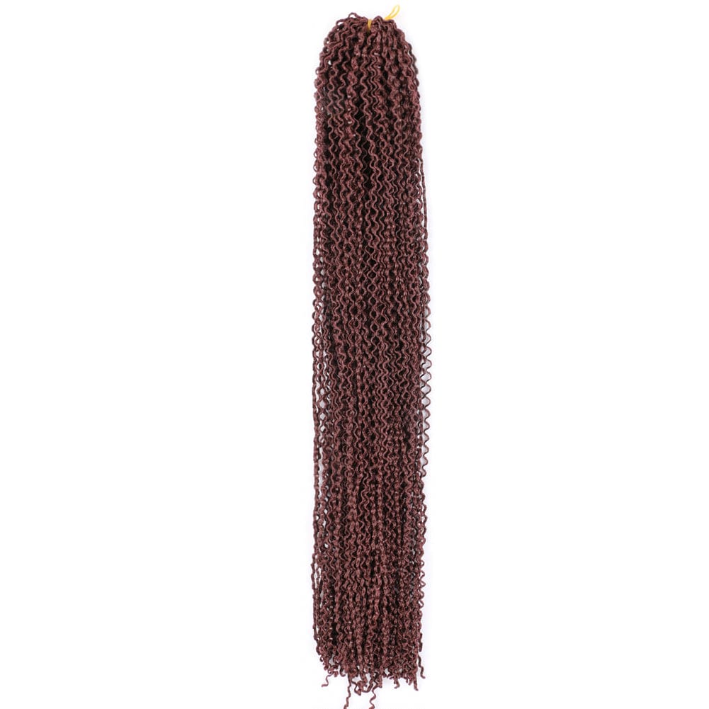 22 Inches / 33# High Temperature Synthetic Zizi Crochet Braids 28 Strands Black Pink Purple Box Braids Pink Hair Extension zizi box braids