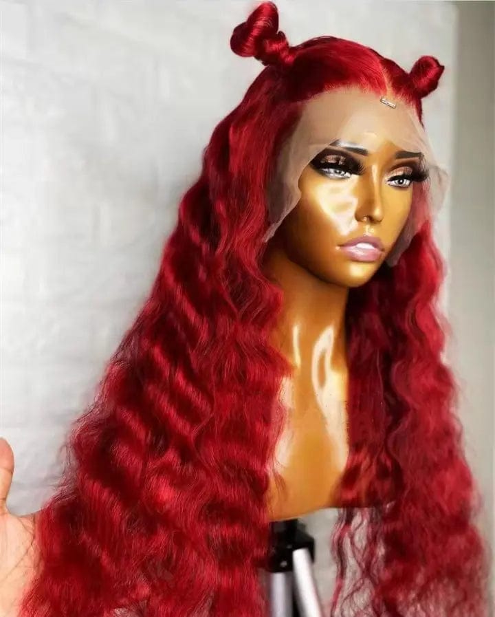 22 Inches / Color 4 Allure Romance Ombre Burgundy Color Loose Wave Raw Hair