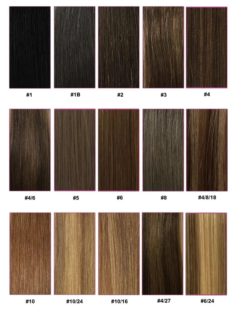 22 Inches / Dark Color 2024 New Trend Double Drawn Pu Seamless Weft Tape Skin Weft Hair Extensions Butterfly Holes Weft Hair