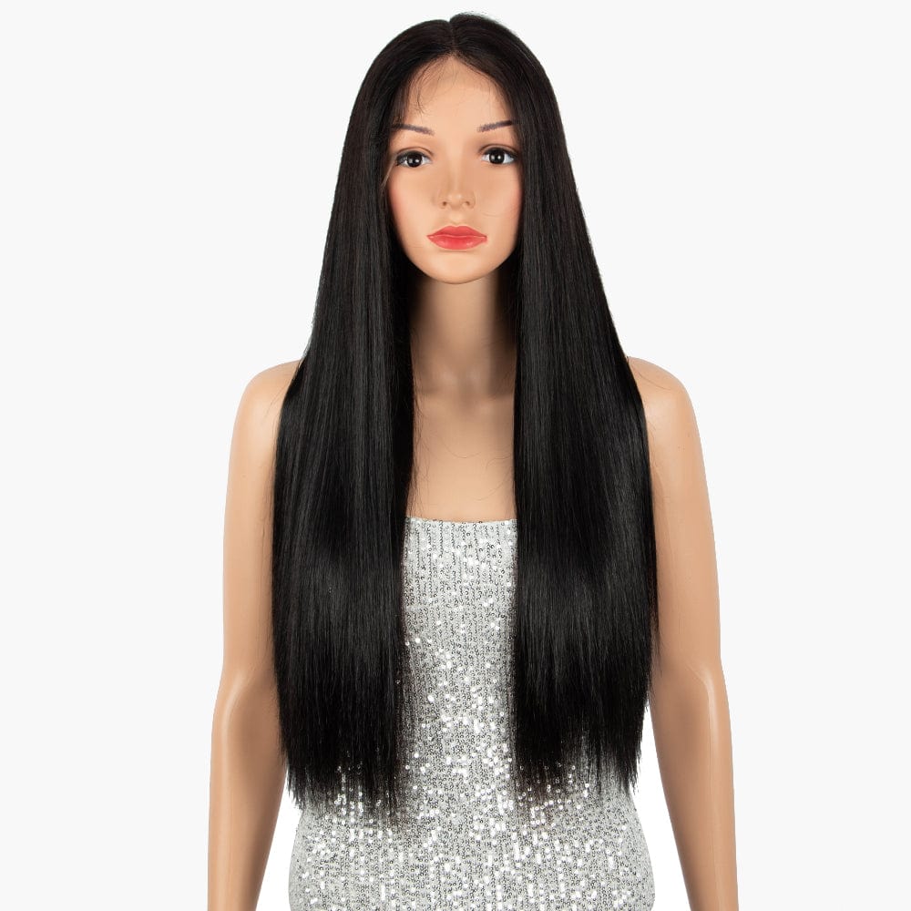 22 Inches / STW WIG 26" Rebecca Hot new products color hair extension wig black brazilian Straight human hair wig with factory price