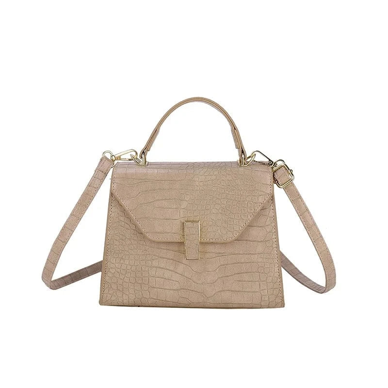 22x9x17cm / 3021 Khaki Luxury Bags For Women Crocodile Leather Messenger Bag Large Capacity Female Tote 2023 Brand Designer Office Lady Elegant Handbag