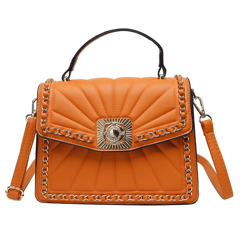 23x18x9cm / orange 2022 Luxury Women Hand Bags PU Leather Handbags Ladies Shoulder Crossbody Purses and Handbags for Women