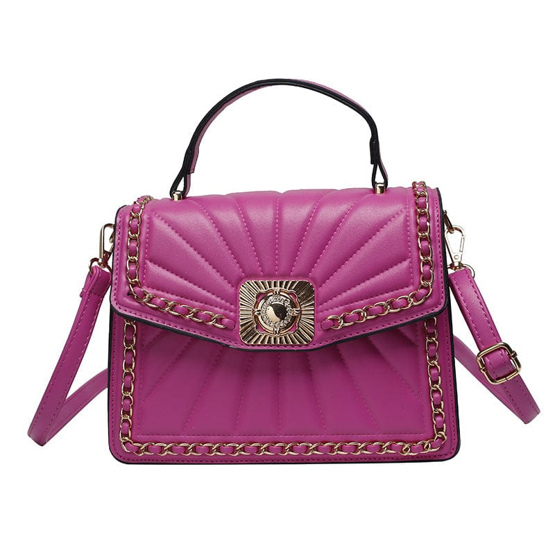 23x18x9cm / Purple 2022 Luxury Women Hand Bags PU Leather Handbags Ladies Shoulder Crossbody Purses and Handbags for Women
