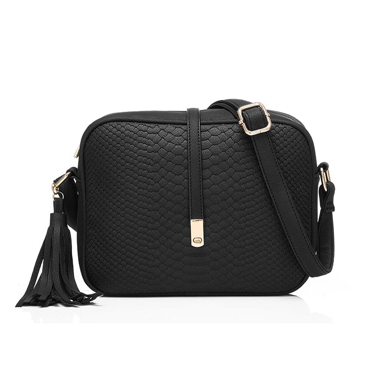 24*9*18cm / black Free Sample Wholesale Custom Ladies Retro PU Leather Purses Small Sling Shoulder Bag Handbag for Women Crossbody Messenger Bags