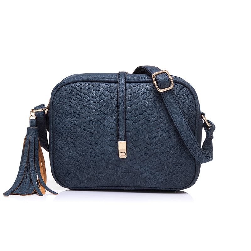 24*9*18cm / Blue Free Sample Wholesale Custom Ladies Retro PU Leather Purses Small Sling Shoulder Bag Handbag for Women Crossbody Messenger Bags