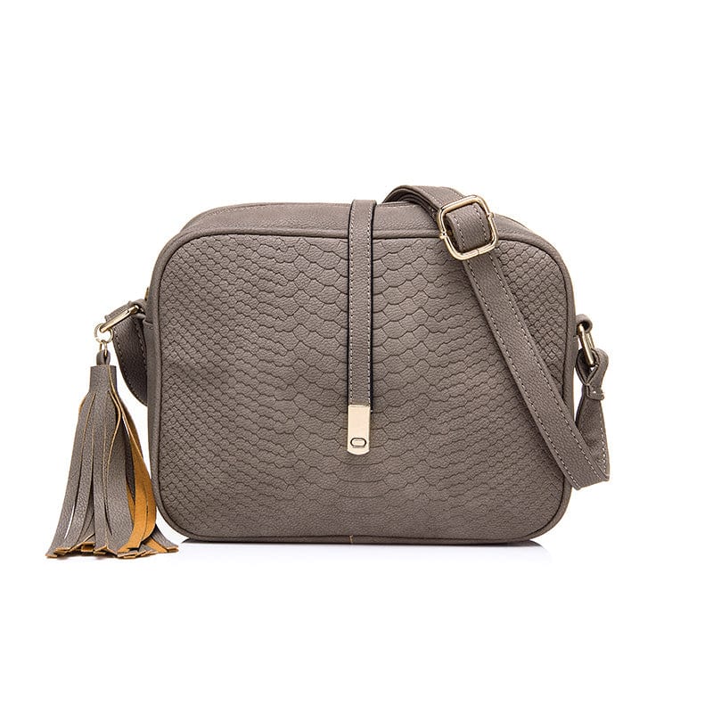 24*9*18cm / Gray Free Sample Wholesale Custom Ladies Retro PU Leather Purses Small Sling Shoulder Bag Handbag for Women Crossbody Messenger Bags