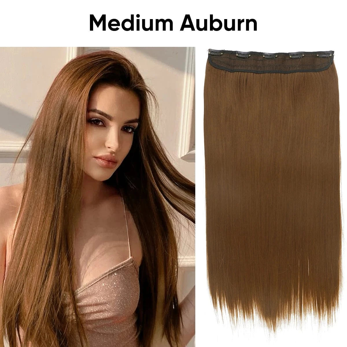 24 Inches / 12# SARLA Wholesale 24" Clip On Hair Extension China Cheap Synthetic Fiber One Piece Ombre Clip Straight Hair Extensions For Girls