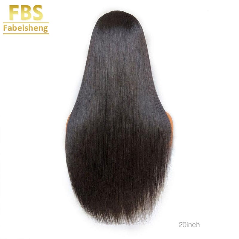 24 Inches / 13*6 HD Straight FBS Double Drawn Virgin Hair Bulk for Raw Remy Cuticle Aligned Hair with 100% Human Hair in 13*6 Lace Front Wig Woman