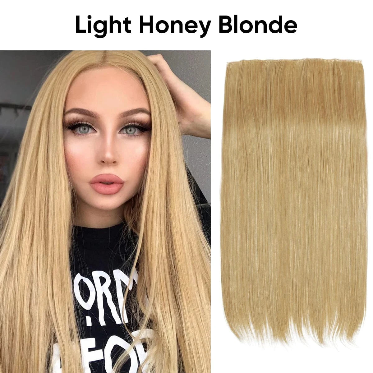 24 Inches / 27-613 SARLA Wholesale 24" Clip On Hair Extension China Cheap Synthetic Fiber One Piece Ombre Clip Straight Hair Extensions For Girls