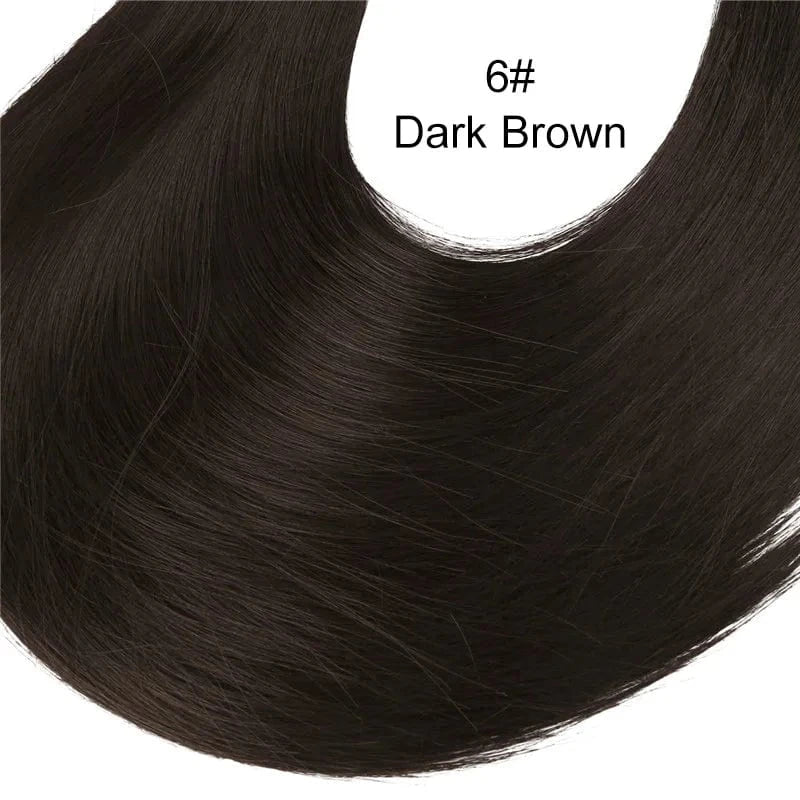 24 Inches / 6# 24" Long Kinky Straight Synthetic Colorful Hair Extensions Wigs Natural U Part Clip In Wig Half Up Half Down Upart U Part Wigs