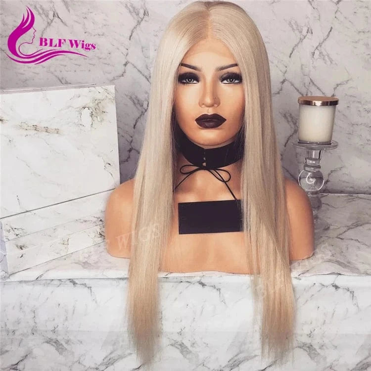 24 Inches / 60 blonde Virgin Hair Vendor Wigs HD Lace Frontal Wig, Glueless Wig Human Hair Raw Indian Hair, Cuticle Aligned Blonde Human Hair Wigs