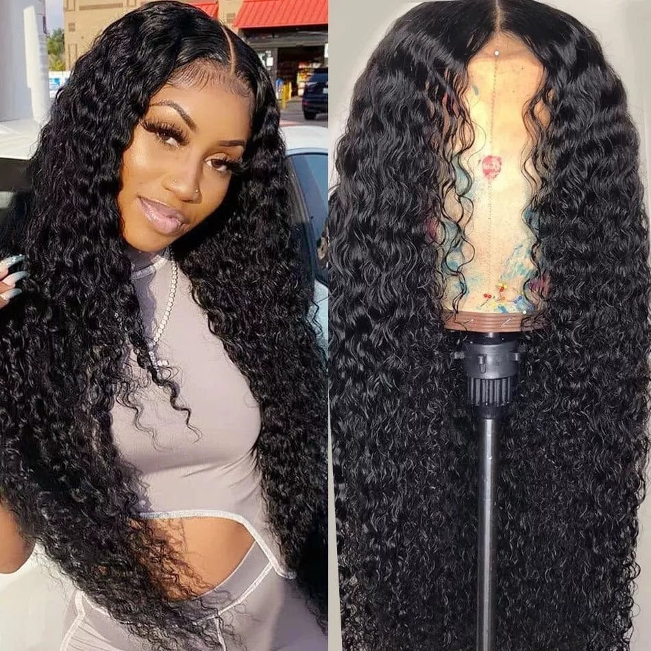 24 Inches / curly 2022 New Hot-selling Cuticle Aligned Curly 100% Virgin Human Swiss 5X5 HD Transparent Brown Lace Closure Hair Wigs 150% Density