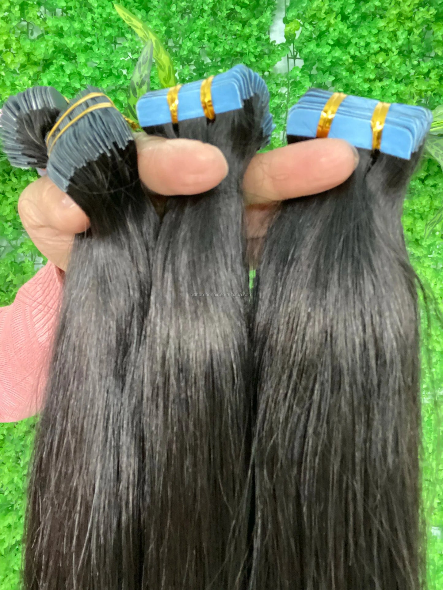 24 Inches / natural color SS 100% Virgin Brazilian Hair Skin Weft Pu Virgin Tape Hair Extensions Invisible colorful tape ins hair extension