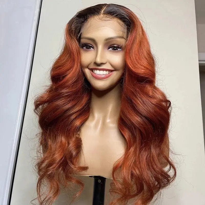 24 Inches / #Ombre Burgundy Color Brazilian Unprocessed Cuticle Aligned Human Virgin Hair