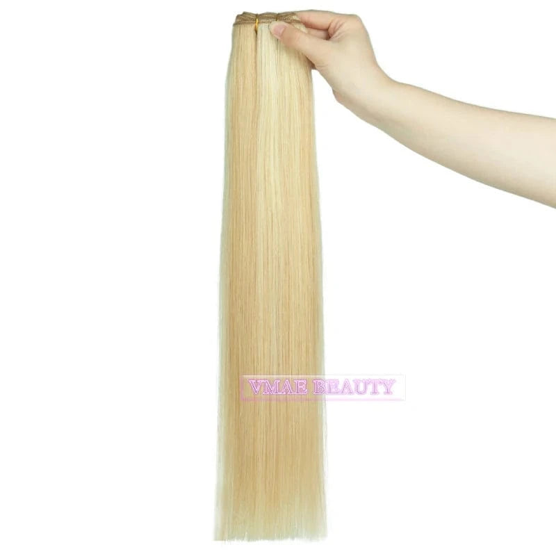 24 Inches / P18#-1001# VMAE High Quality Hair Weft Remy Virgin Full Ends Straight P18#-1001# Balayage Color Human Hair Extensions