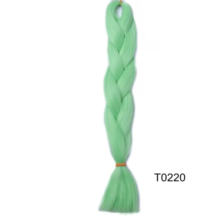 24 Inches / T0220 Jumbo Braids 24inch Crochet Braid Synthetic Braiding Hair Extension for Women 10 Packs Brown Blonde Pink Blue Soft Texture