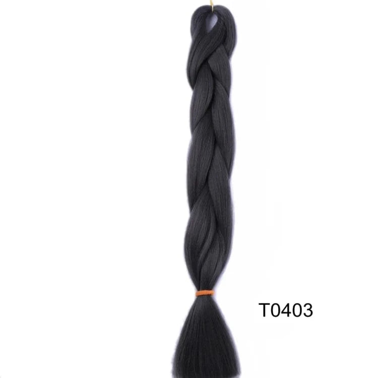 24 Inches / T0403 Jumbo Braids 24inch Crochet Braid Synthetic Braiding Hair Extension for Women 10 Packs Brown Blonde Pink Blue Soft Texture