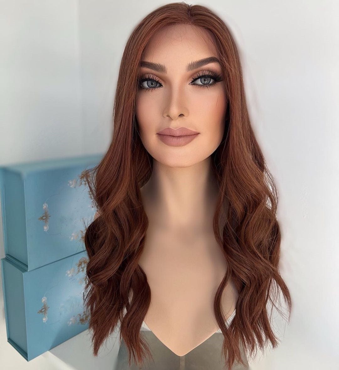24 Inches / Type 2 2023 New Product European Human Hair Wig Highlight Color Invisible HD Full Lace Front Wigs With Pre Plucked Hairline