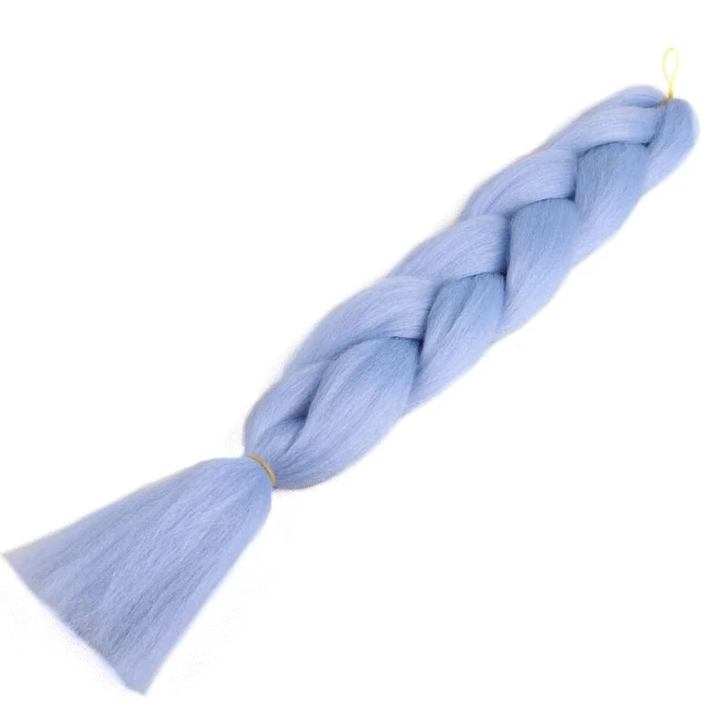 24 Inches / YA33 24inch solid color 100grams synthetic hair jumbo braiding hair different colors in stock