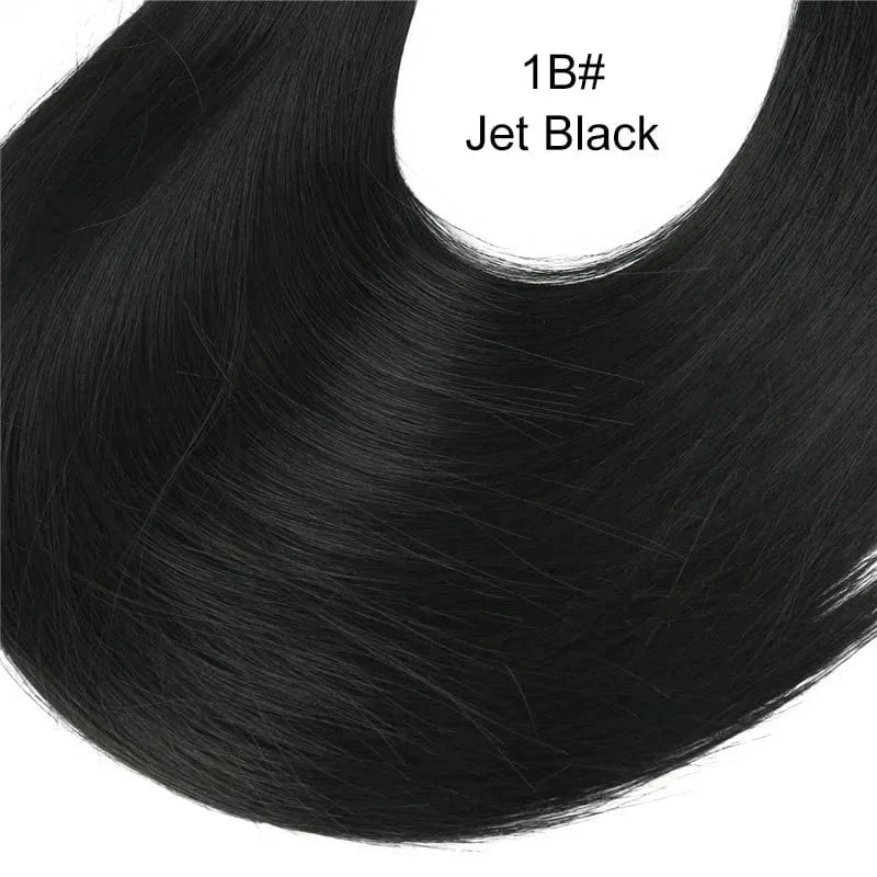 24" Long Kinky Straight Synthetic Colorful Hair Extensions Wigs Natural U Part Clip In Wig Half Up Half Down Upart U Part Wigs