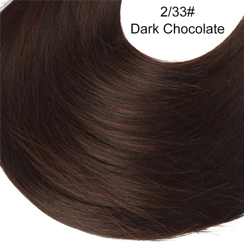 24" Long Kinky Straight Synthetic Colorful Hair Extensions Wigs Natural U Part Clip In Wig Half Up Half Down Upart U Part Wigs
