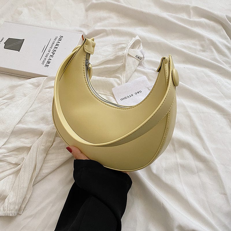 24cm*6cm*19cm / Yellow New fashion Trendy Handbag 2022 Young Girls Underarm Hand bags Woman Good Quality Purses For Ladies
