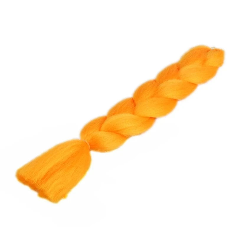 24inch solid color 100grams synthetic hair jumbo braiding hair different colors in stock