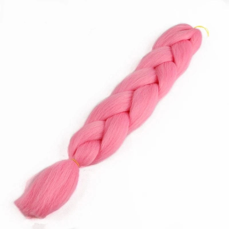 24inch solid color 100grams synthetic hair jumbo braiding hair different colors in stock